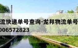 龙邦物流快递单号查询-龙邦物流单号查询跟踪682006572823
