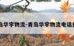 青岛华宇物流-青岛华宇物流电话查询