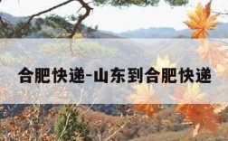 合肥快递-山东到合肥快递