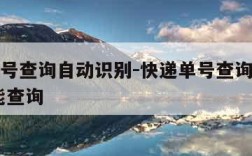 快递单号查询自动识别-快递单号查询自动识别 智能查询