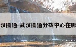 武汉圆通-武汉圆通分拨中心在哪里