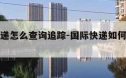 国际快递怎么查询追踪-国际快递如何跟踪查询