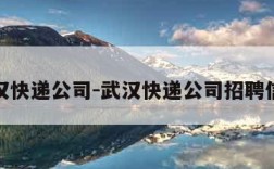 武汉快递公司-武汉快递公司招聘信息