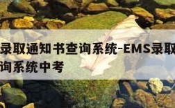 ems录取通知书查询系统-EMS录取通知书查询系统中考