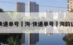 快递单号査洵-快递单号査洵韵达