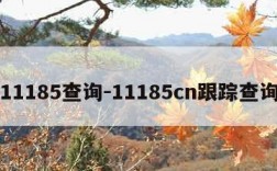 11185查询-11185cn跟踪查询