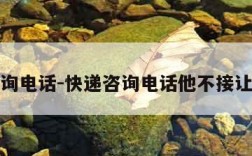 快递咨询电话-快递咨询电话他不接让发短信