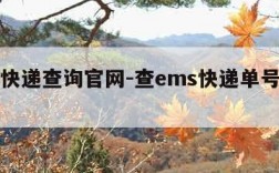 ems快递查询官网-查ems快递单号查询官网